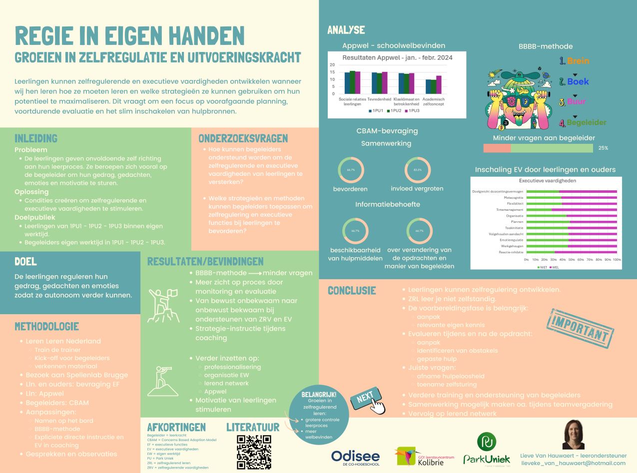Regie in eigen handen. Groeien in zelfregulatie en uitvoeringskracht